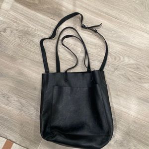 Madewell leather tote bag